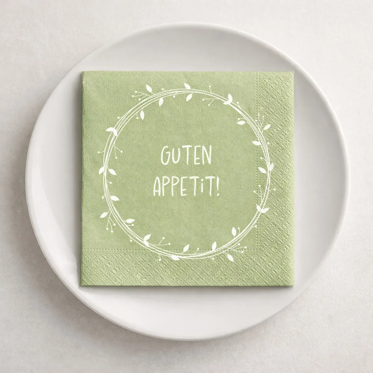 Serviette Guten Appetit grün