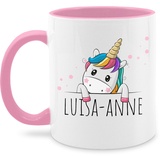 Tasse Tassen 325ml - Geschenk Einhorn Süß - 325 ml - Rosa - einhorntasse personlisierte kindertasse name einhörnern personalisierte unicorn wunschname unicorns tasse+personalisiert