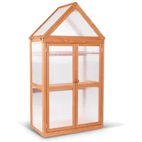 MCombo Anlehngewächshaus MCombo 3 Etage Gewächshaus Treibhaus 0800, Aufzuchtschrank Treibhaus Pflanzenhaus Tomatenhaus, 47 x 80 x 149 cm beige