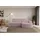altdecor Eckcouch Cord mit Schlaffunktion 2-Sitzer Rosa