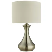Searchlight Nacht Tisch Lampe Touch Leuchte Dimmbar Antik Brass