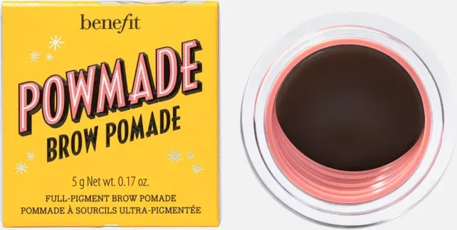 Benefit POWmade Brow Pomade 5g Farbe 4 Warm Deep Brown – Wasserfeste 36H Augenbrauen-Pomade für langanhaltend definierte & voluminöse Brauen