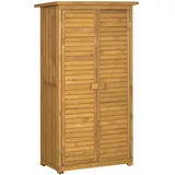 Outsunny Gartenschrank Holz Geräteschuppen Gartenhaus Geräteschrank