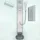 SeniorBad Duschkabine Fertigdusche Dusche Komplettkabine D10-00T1-EC 80x80 cm - Weiß