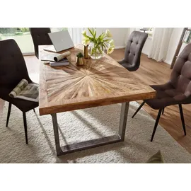 FineBuy Esstisch 200 x 76,5 cm braun