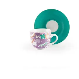 Excelsa Espressotasse mit Untertasse 0,09 l Mehrfarbig 6 St.