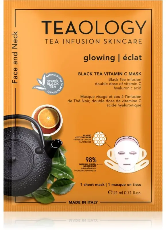 Teaology Face Mask Vitamin C Zellschicht-Maske mit Vitamin C 21 ml
