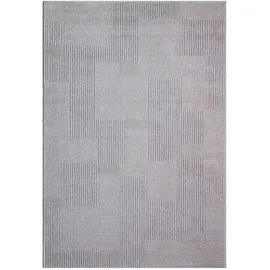 Carpet City "FLAIR177", grau, B:160cm H:11mm L:230cm, Obermaterial: 50% Polyester, 50% Polypropylen, Teppiche, Teppich, Kurzflor-Teppich, Skandi-Stil, Wohnzimmer