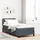 vidaXL Boxspringbett 90 x 190 cm Dunkelgrau