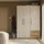 Forte Drehtürenschrank Mokkaris 144,4 x 200,1 x 58,8 cm Beige