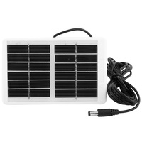 Alomejor 6 V 12 W Solarmodul Multifunktions-Solarpanel Ladegerät für Akku, Camping, Wohnwagen, Wohnmobil, Boot, Zelt