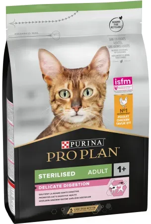 Pro Plan Sensitive Digestion Gute Verdauung Trockenfutter Erwachsene Sterilisierte Katzen Huhn 3kg