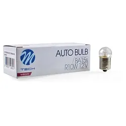 Glühlampe M-TECH R10W G18 BA15s 10W CLEAR 12V