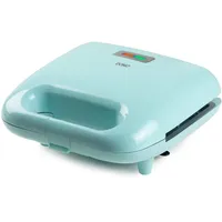 DOMO DO1105C -Snack Party 3-in-1 - Sandwichmaker/Waffeleisen/Kontaktgrill mit Wechselplatten - hellblau