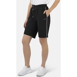 Shorts STOOKER WOMEN "Galon Sport Shorts", Damen, Gr. 36/38, schwarz, Sweatware, 95% Polyester, 5% Elasthan, gerade kurz, Hosen Shorts, Sport Shorts Regular Fit Sport Baumwollgemisch für Damen