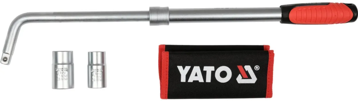 YATO YT-08040 ausziehbare Radmutternschlüssel-Steckschlüssel 17x19mm 21x23mm