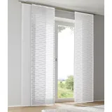 Kutti Enya Schiebegardine Paneelwagen 60 x 175 cm Transparent/Weiß 1 St