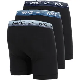 Nike Boxershorts 3 Einheiten Schwarz / Blau S