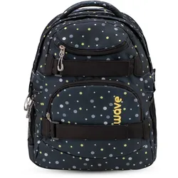 Wave Wave Infinity Schulrucksack "Black and Yellow Dots" Koffer24