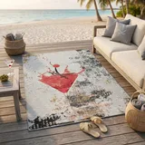 Sansibar In- & Outdoorteppich Rantum Beach SA-027 blue 300 x 400 cm