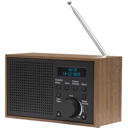 Denver DAB-46DARK GREY Radio Internet Analog & Digital Schwarz, Braun