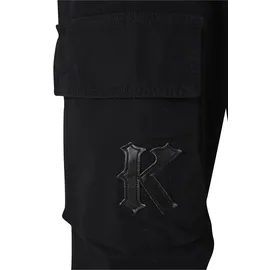 Karl Kani Patch Multipocket Cargohose Schwarz XXL