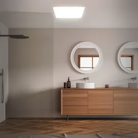 Briloner – Deckenlampe Bad, LED Deckenleuchte, LED Lampe, Badlampe IP44, LED Panel, Badezimmerlampe, Neutralweißes Licht 4.000K