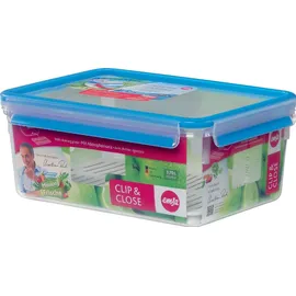 Emsa Frischhaltedose Clip & Close blau 19,5 x 26,3 cm 3,7 l