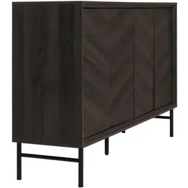 Mendler HWC-M50 Sideboard 94 x 151 x 40 cm Dunkelgrau