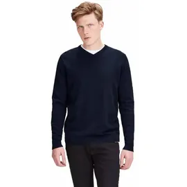 JACK & JONES Basic Knit Pullover Mit V-ausschnitt NavyBlazer / Navy 2XL