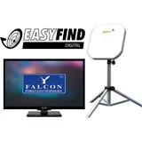 Falcon EF LED COMBO Camping TV 19" (47cm), Triple Tuner, DVD, HD-Ready, BT 5.0 m