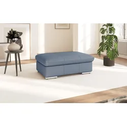 Polsterhocker SIT & MORE "Valantine", bunt (graublau), B:102cm H:43cm T:68cm, Hocker, individuell zum Kombinieren
