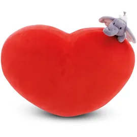 NICI Kissen Love Elefant 42 x 27 cm Rot