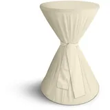 BestLivings Bistro Stehtischhusse Ø80 cm x 145 cm - Creme