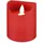 AccuCell 4er Set LED-Echtwachs-Kerzen in rot, Deko ideal für Advent, Adventskranz und Weihnachten