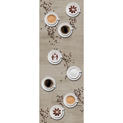 ARCHITECTS PAPER Fototapete "Coffee Break" Tapeten Fototapete Kaffee Tapete Café Panel 1,00m, x 2,80m Gr. B/L: 1 m x 2,8 m, braun (braun, grau, weiß) Tapeten