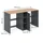 Vicco Waschmaschinenschrank Viktor 159,8 x 88,2 cm Anthrazit/Goldkraft Eiche