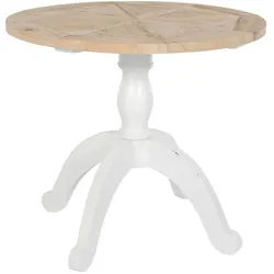 CLP Esstisch Roswell 90 cm natura/weiß