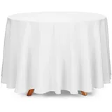 OEM Tischdecke rund D. 230 cm Weiß
