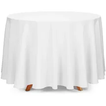OEM Tischdecke rund D. 230 cm Weiß