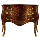 Casa Padrino Barock Kommode in Leopard mit 3 Schubladen