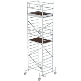 Günzburger Munk Rollgerüst 1,35 x 1,80 m mit Fahrbalken & Doppel-Plattform Plattformhöhe 5,45 m