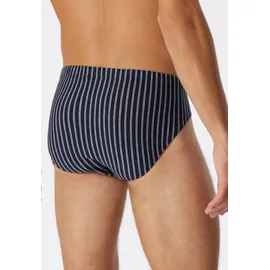 SCHIESSER Slip Baumwoll-Stretch gestreift blau M 2er Pack
