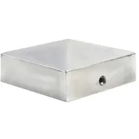 Pfostenkappe 7 x 7 cm aluminium