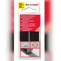 Klettband fix-o-moll selbstklebend 60cm x 20mm schwarz