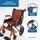 Mobiclinic Rollstuhl Klappbar Leichtgewicht Sitz 41 cm Aluminium orange