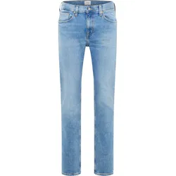 Slim-fit-Jeans MUSTANG "Style Orlando Slim", Herren, Gr. 34, Länge 32, blau (313 mittelblau), Denim/Jeans, 98% Baumwolle, 2% Elasthan, slim fit, Jeans