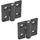 Ganter Normelemente GN 237-ZD-30-30-A-SW Scharniere Zink-Druckguss 2 Stück Schwarz strukturmatt
