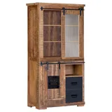Landscape Vitrine BARNEY 100 x 190 x 45 cm Schwarz