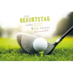 SKORPION Geburtstagskarte Golfer 51-10673 Bild